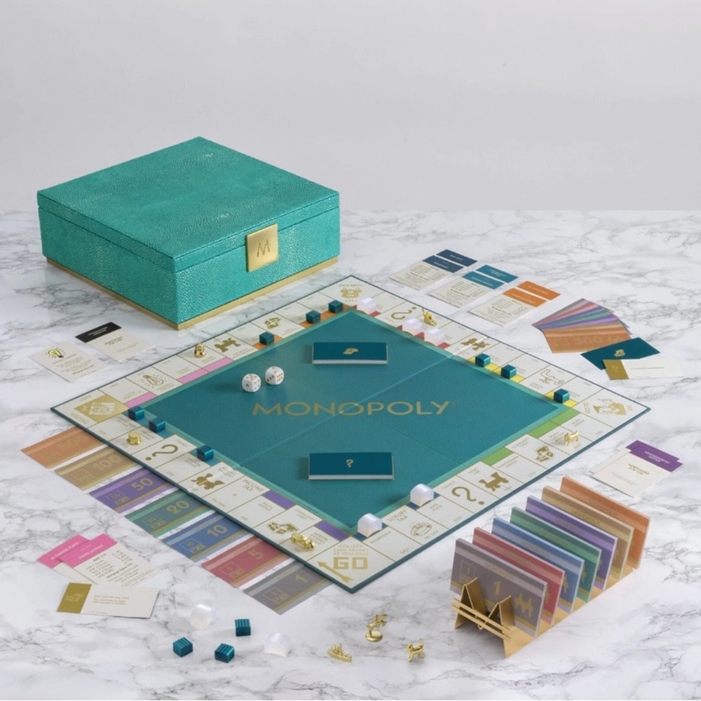 Del Mar Hasbro Monopoly Shagreen Faux Sharkskin Edition